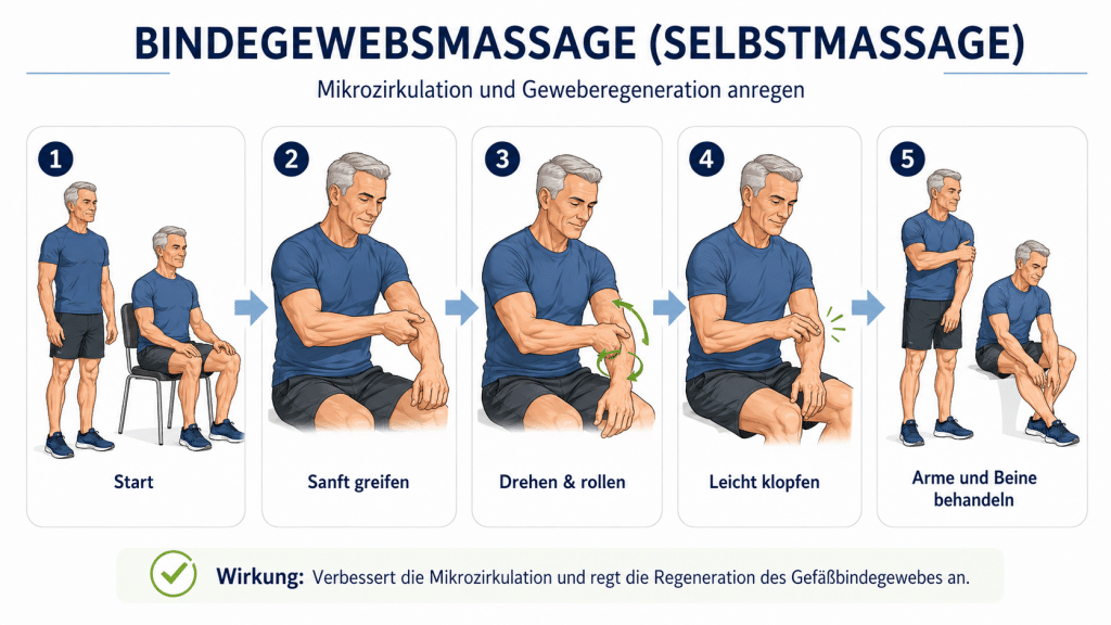 Blutgefäß-Training nach Toshiro Iketani – Das vergessene Gefäßsystem aktivieren und jung bleiben 8 Bindegewebsmassage