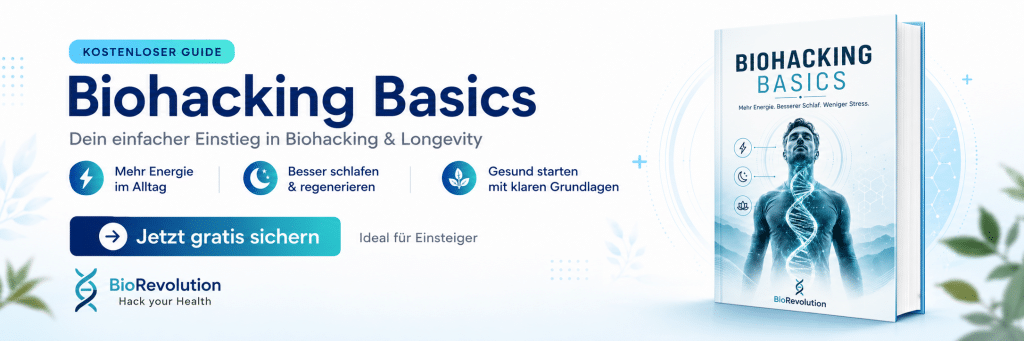 Die Hallmarks of Aging – Wie Altern biologisch entsteht und warum wir es beeinflussen können 4 Biohacking Basics Guide Banner